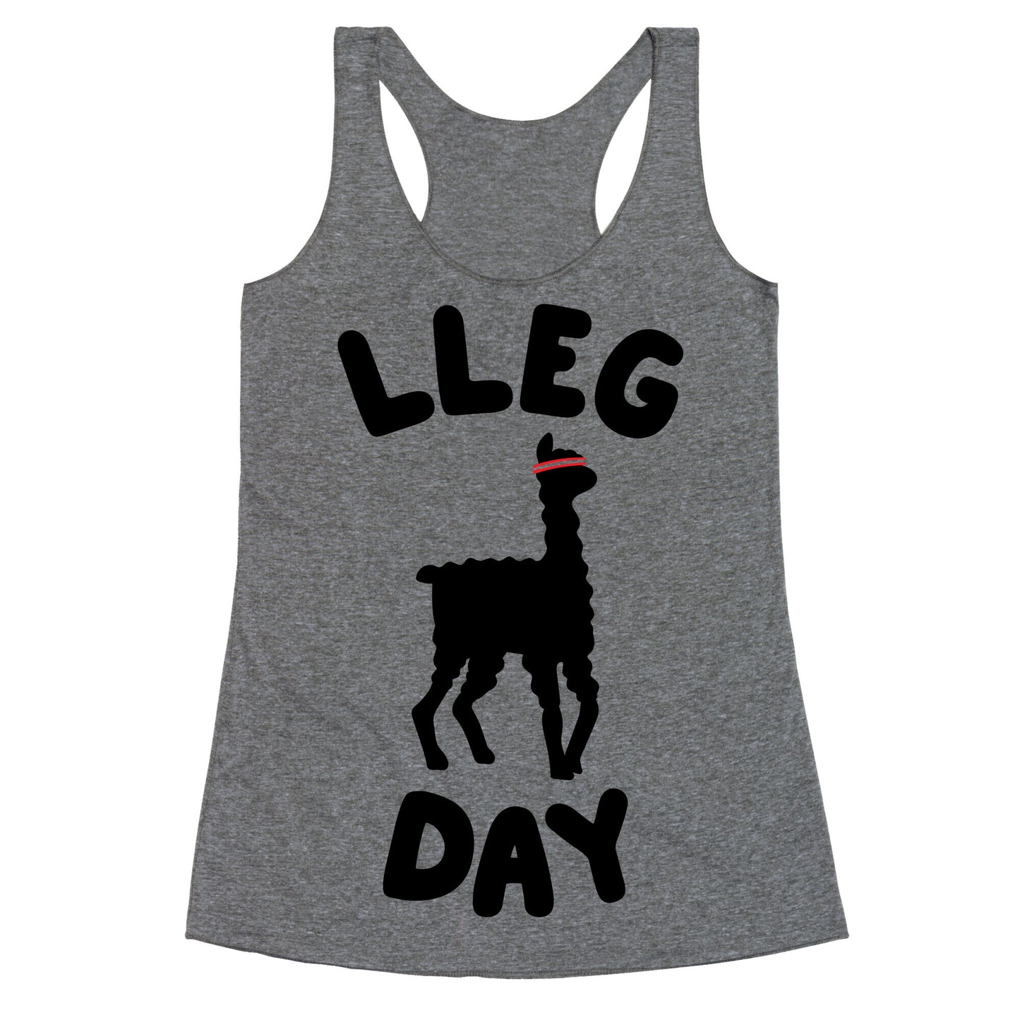 Lleg Day Llama Racerback Tank