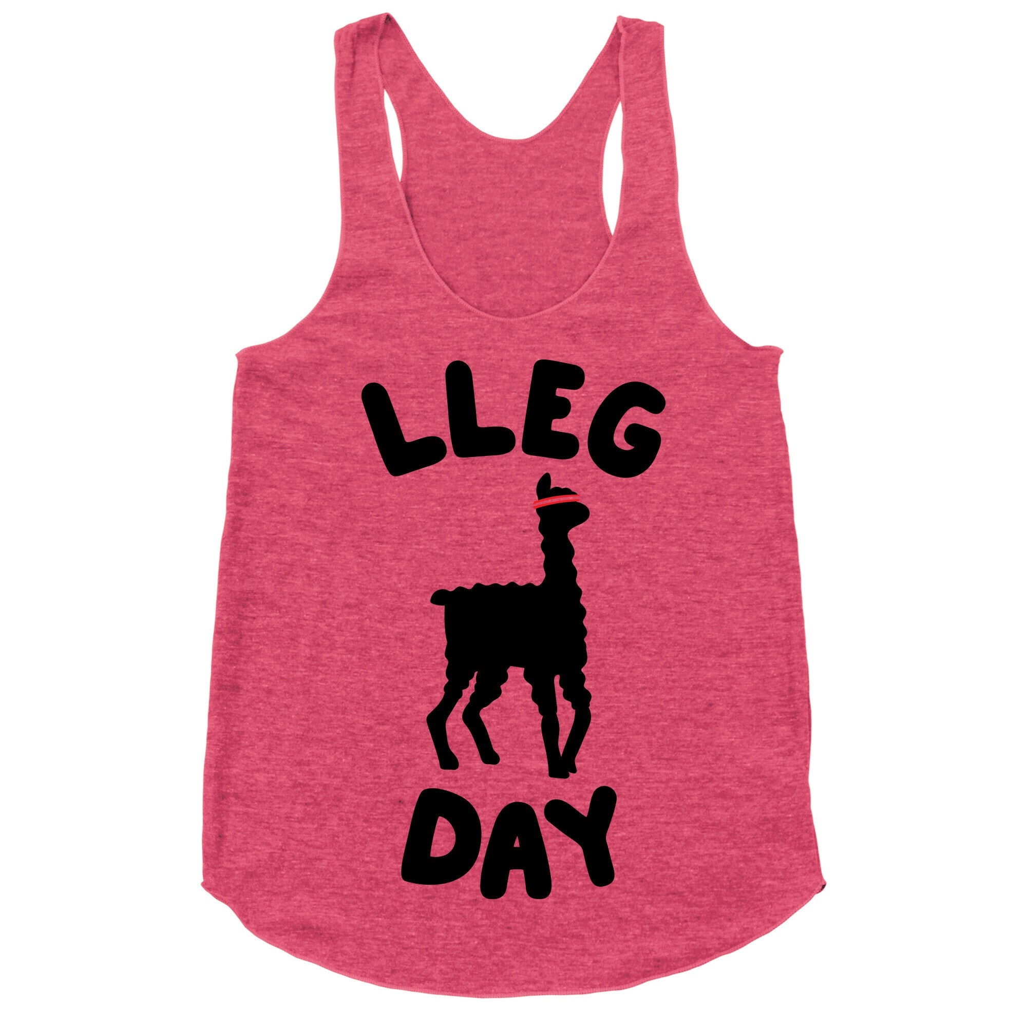 Lleg Day Llama Racerback Tank