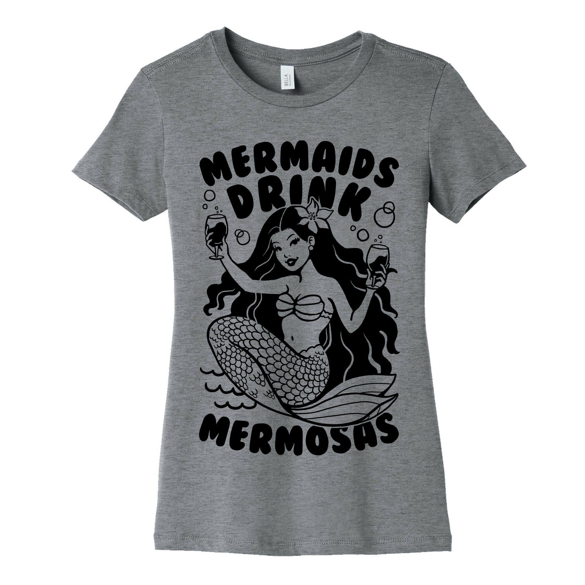 Mermaids Drink Mermosas Women's Cotton Tee