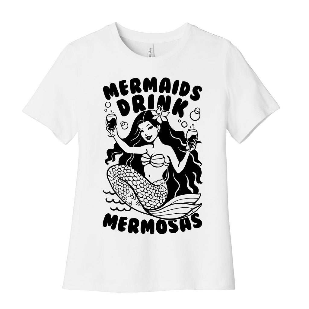 Mermaids Drink Mermosas Women's Cotton Tee