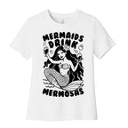Mermaids Drink Mermosas Women's Cotton Tee
