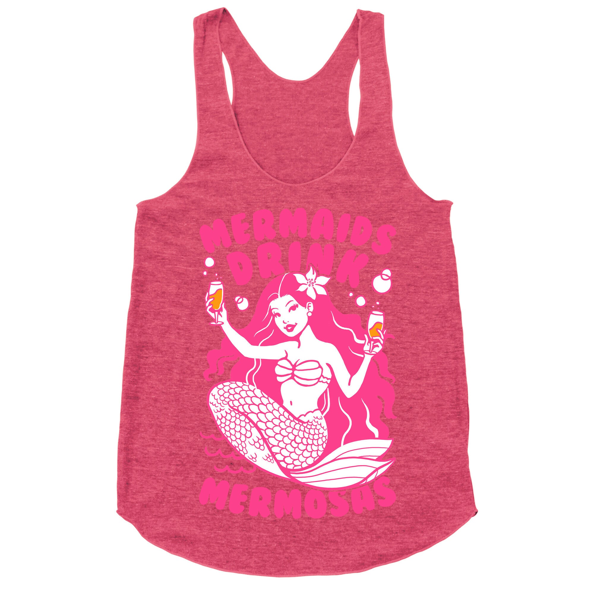 Mermaids Drink Mermosas Racerback Tank