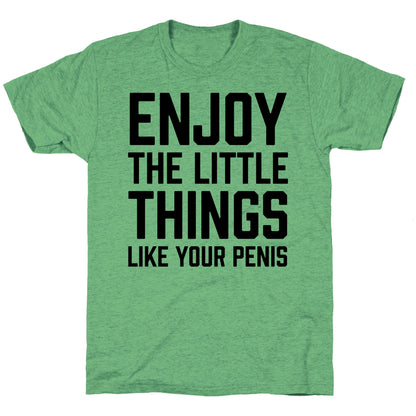 Enjoy The Little Things Like Your Penis Unisex Triblend Tee