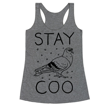 Stay Coo Pigeon  Racerback Tank