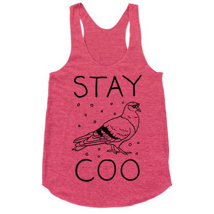 Stay Coo Pigeon  Racerback Tank