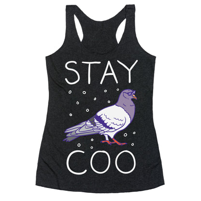 Stay Coo Pigeon  Racerback Tank