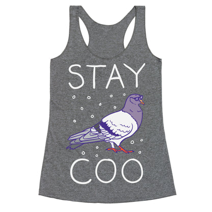 Stay Coo Pigeon  Racerback Tank