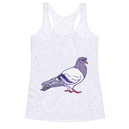 Stay Coo Pigeon  Racerback Tank