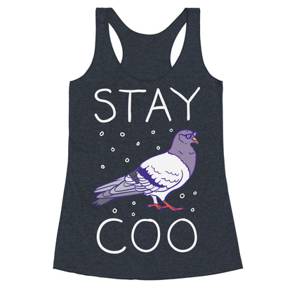 Stay Coo Pigeon  Racerback Tank