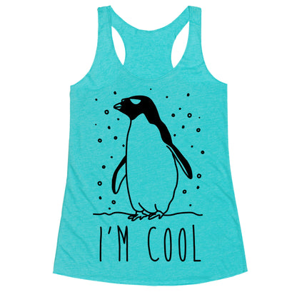 I'm Cool Penguin Racerback Tank