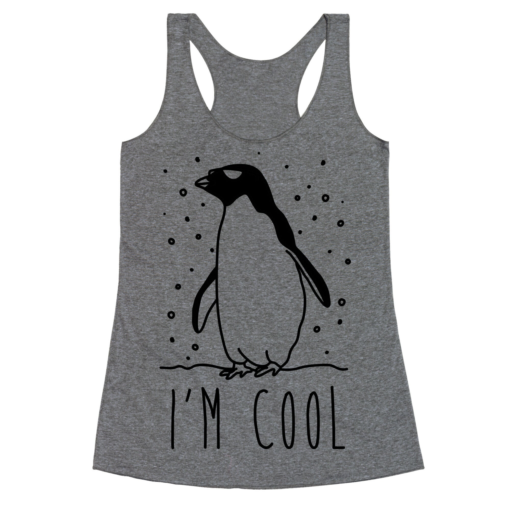 I'm Cool Penguin Racerback Tank