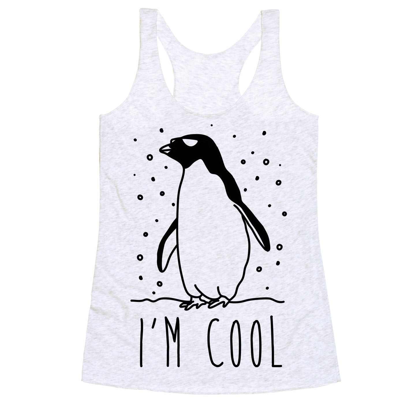 I'm Cool Penguin Racerback Tank