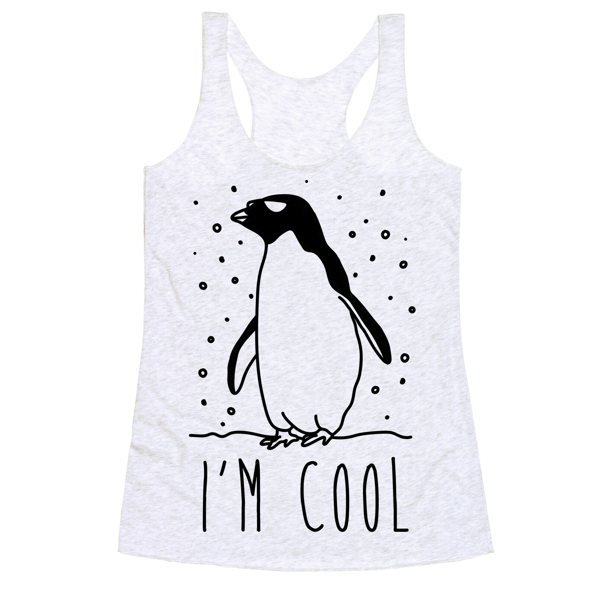 I'm Cool Penguin Racerback Tank