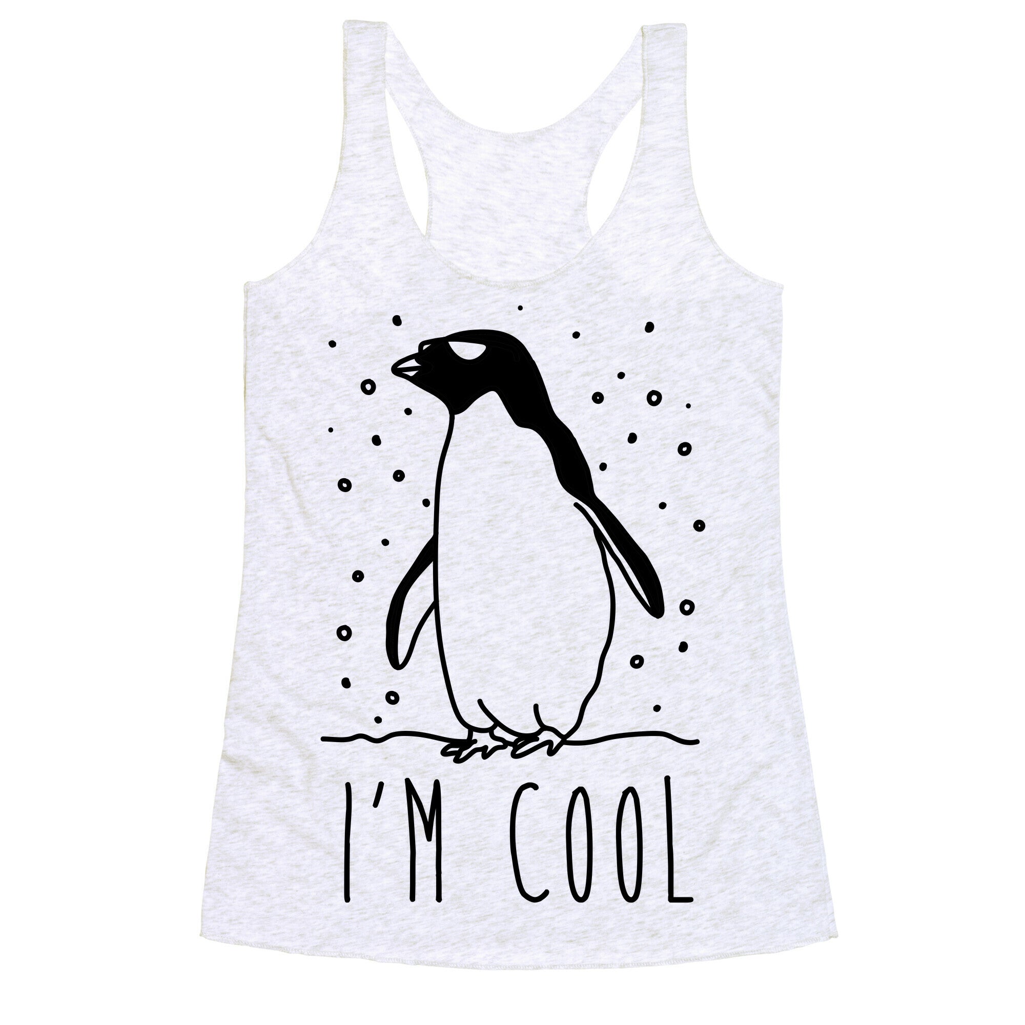 I'm Cool Penguin Racerback Tank