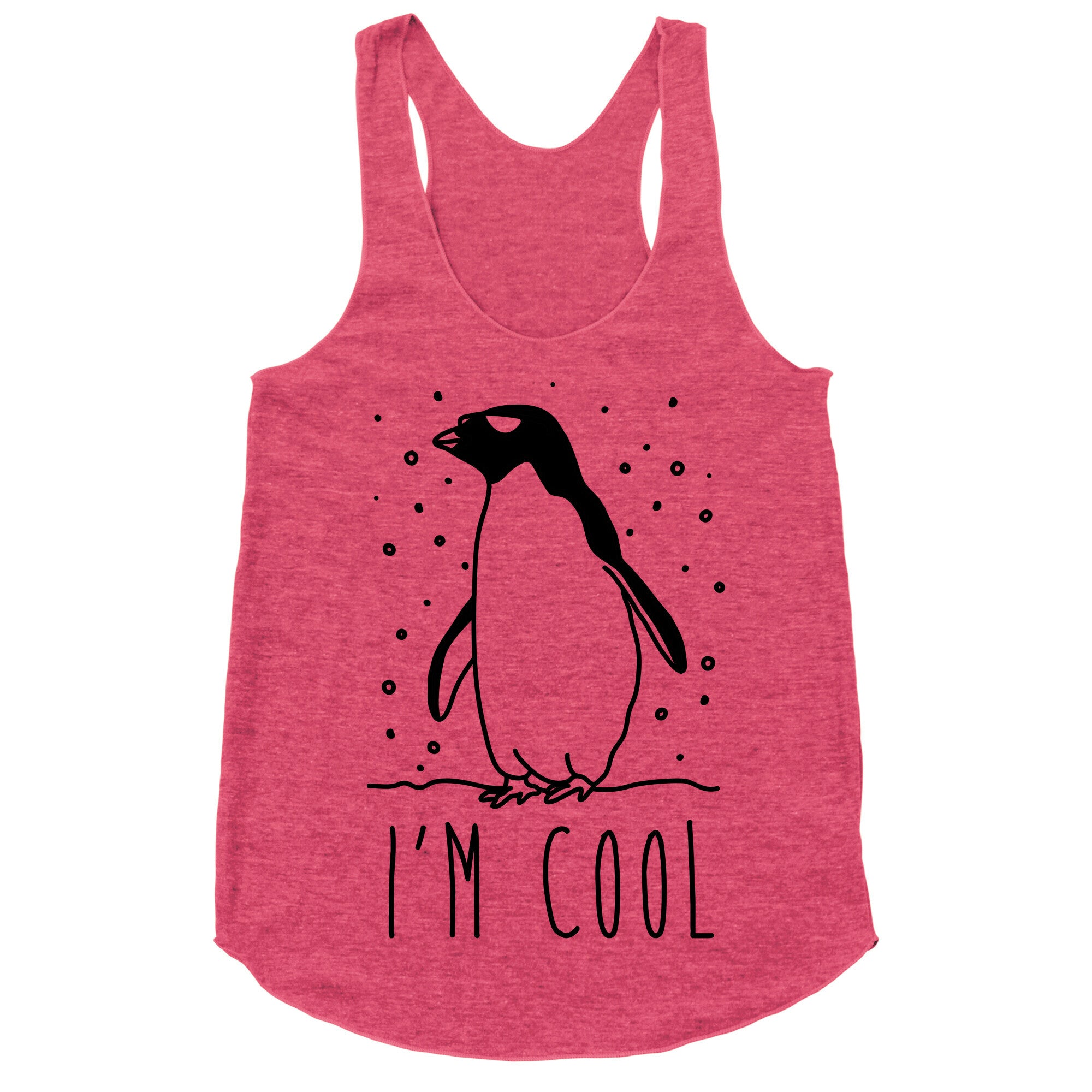 I'm Cool Penguin Racerback Tank