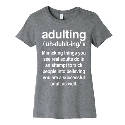 Adulting Definition Women's Cotton Tee