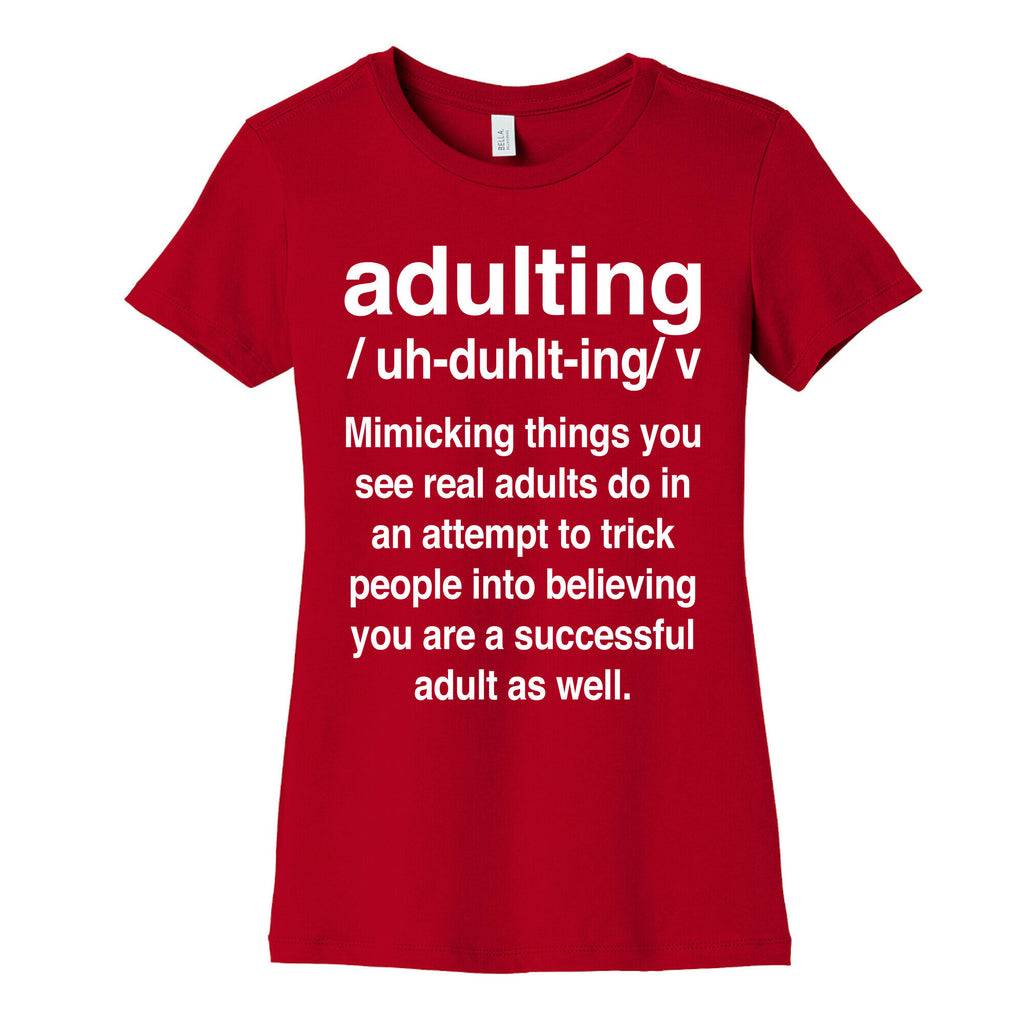Adulting Definition Women's Cotton Tee