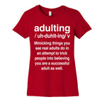 Adulting Definition Women's Cotton Tee