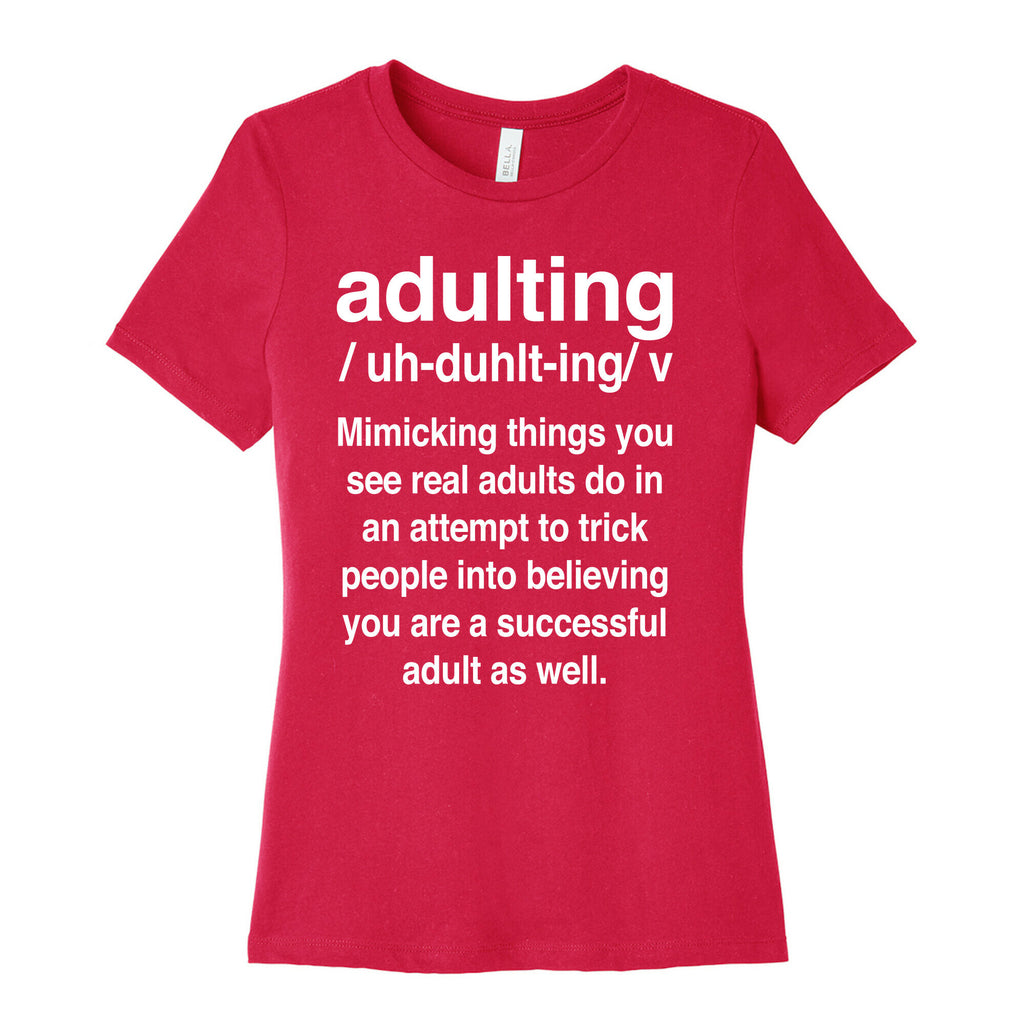 Adulting Definition Women's Cotton Tee