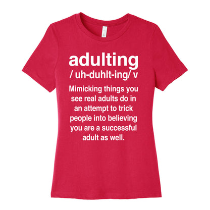 Adulting Definition Women's Cotton Tee