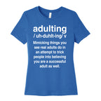 Adulting Definition Women's Cotton Tee