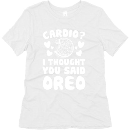 Cardio? I Thought You Said Oreo Women's Triblend Tee