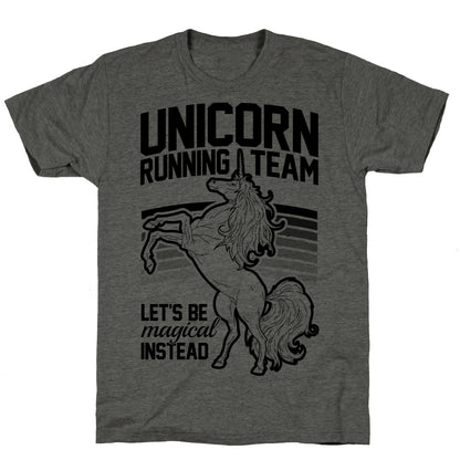 Unicorn Running Team Unisex Triblend Tee