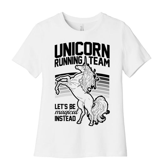 Unicorn Running Team Women's Cotton Tee