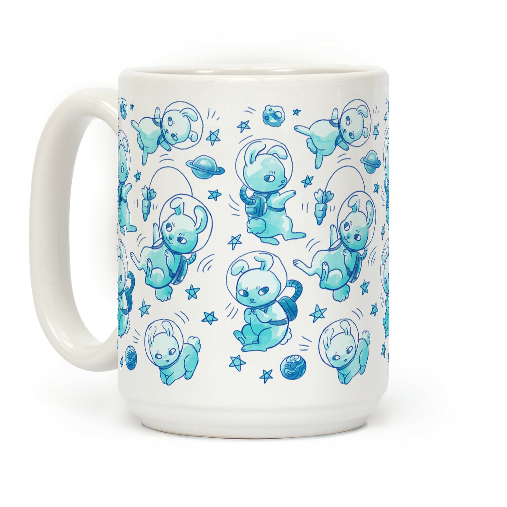 Bunnies In Space Coffee Mug
