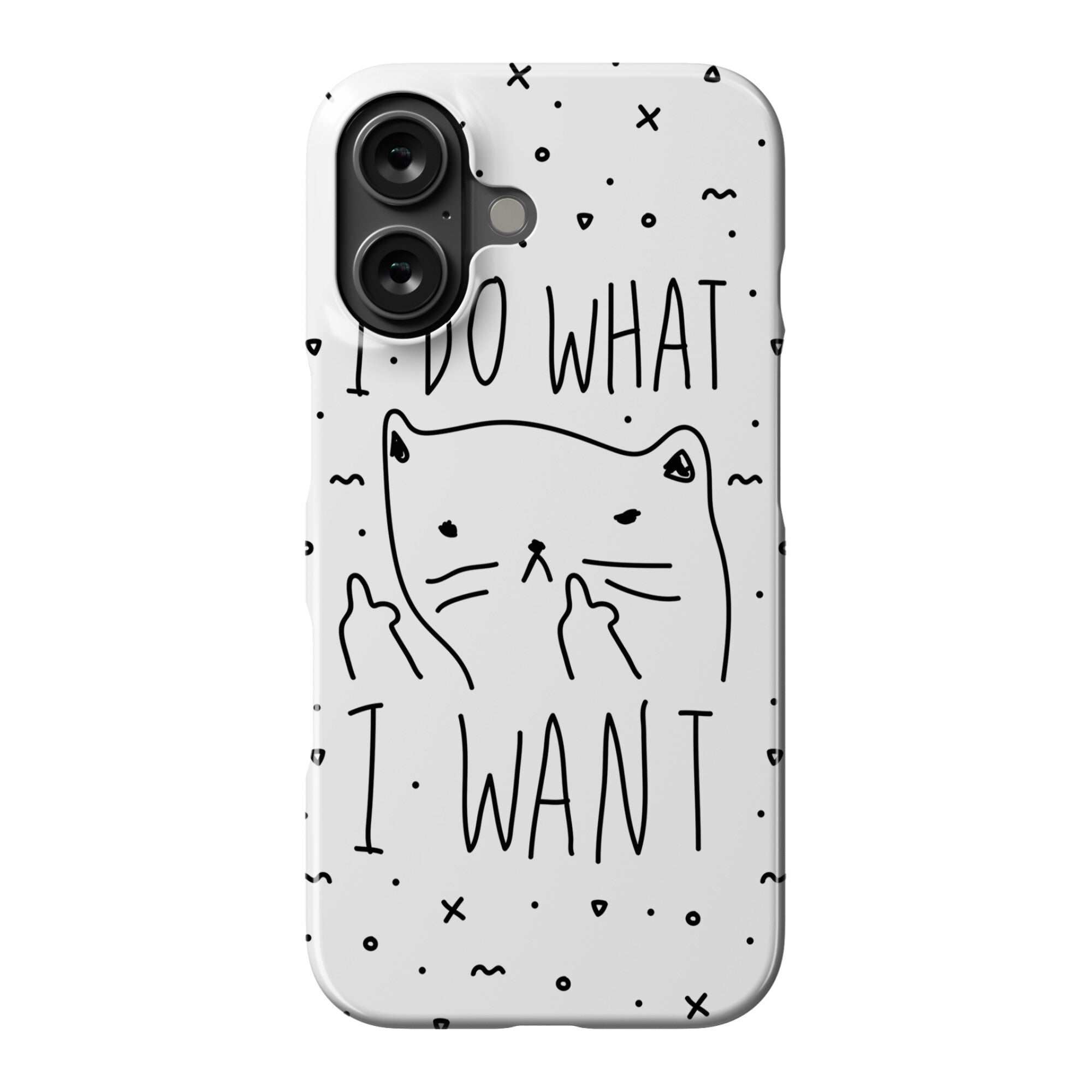 I Do What I Want Cat Phone Case