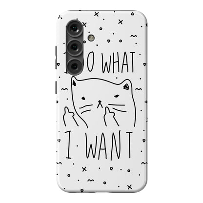 I Do What I Want Cat Phone Case