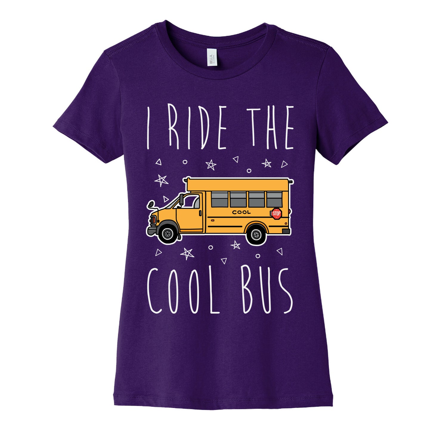 I Ride The Cool Bus Women's Cotton Tee