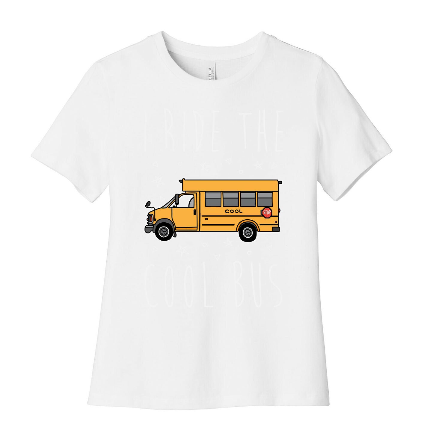 I Ride The Cool Bus Women's Cotton Tee