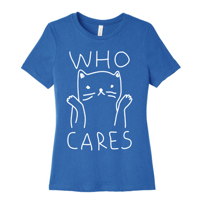 Who Cares Cat Women's Cotton Tee