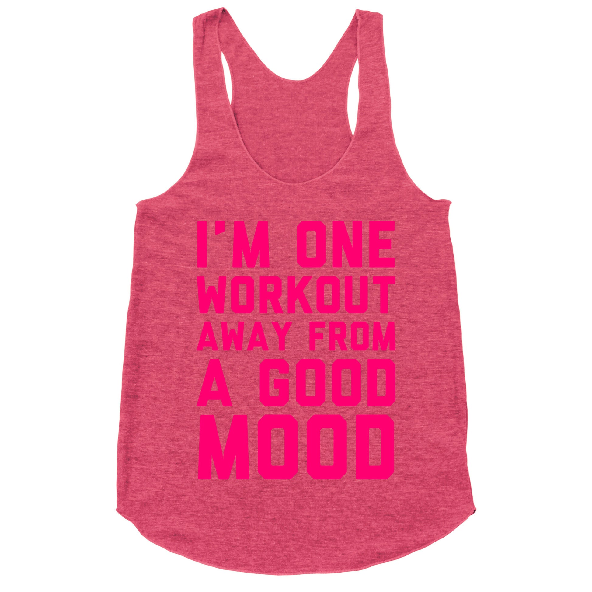 One Workout Away Racerback Tank