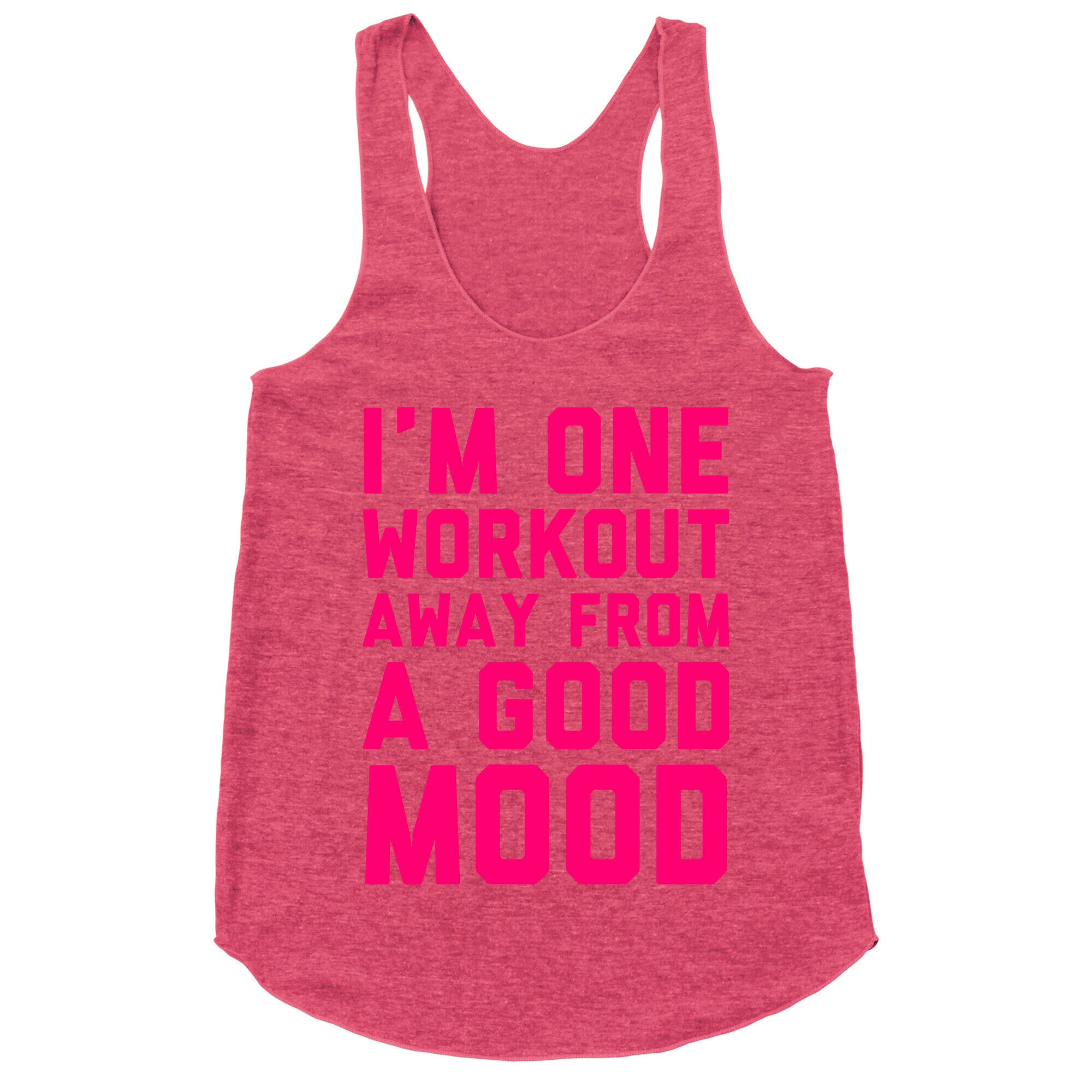 One Workout Away Racerback Tank