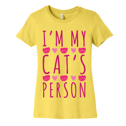 I'm My Cat's Person Women's Cotton Tee
