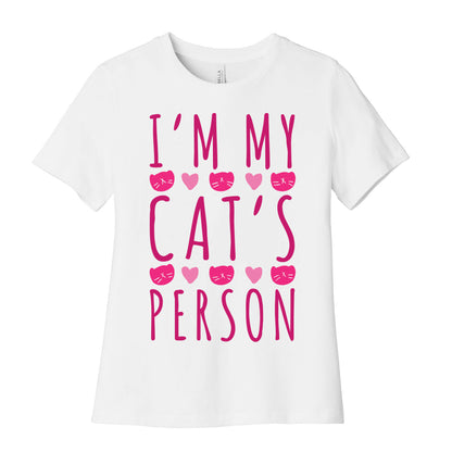 I'm My Cat's Person Women's Cotton Tee