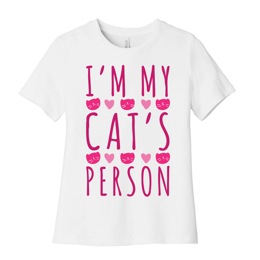 I'm My Cat's Person Women's Cotton Tee