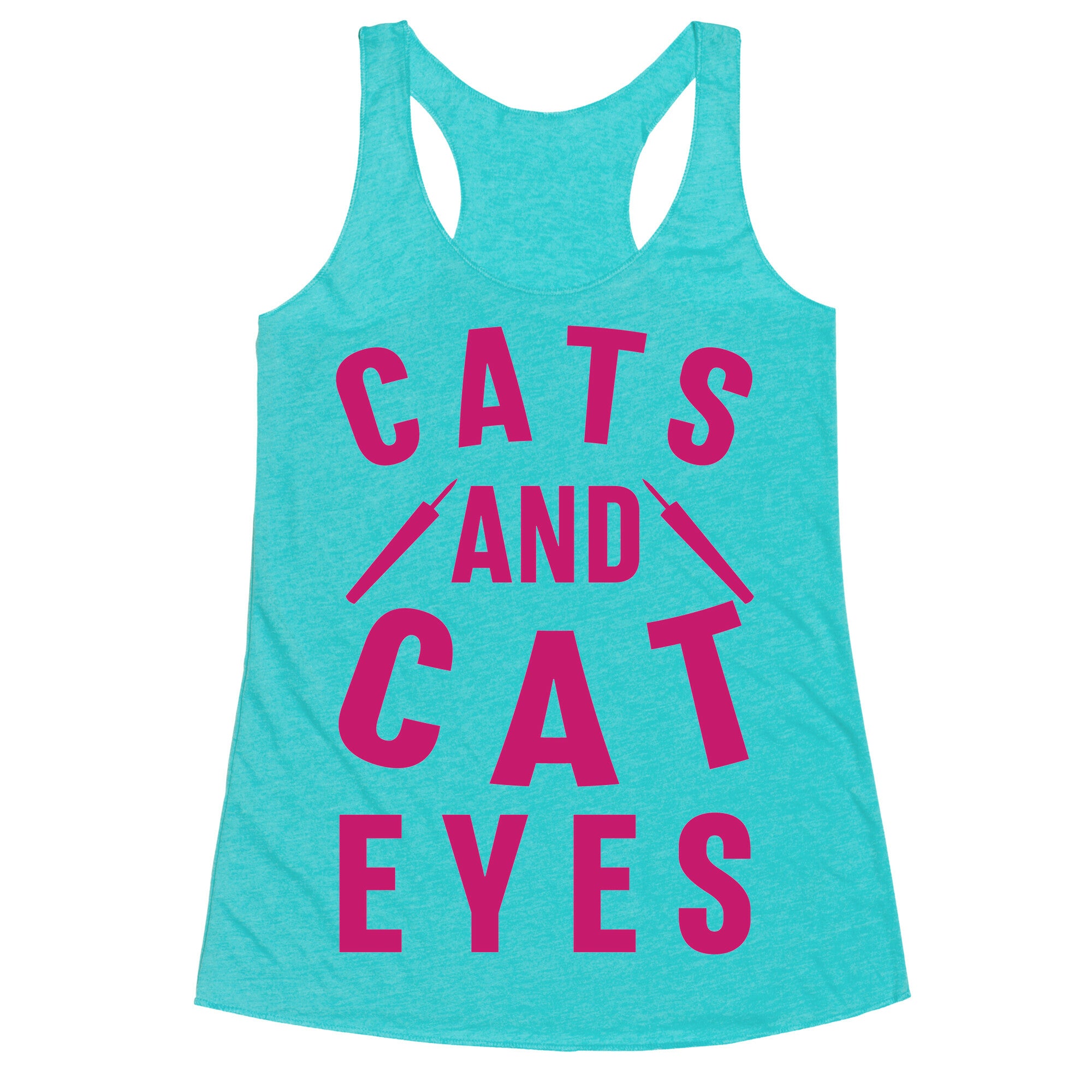 Cats and Cat Eyes Racerback Tank