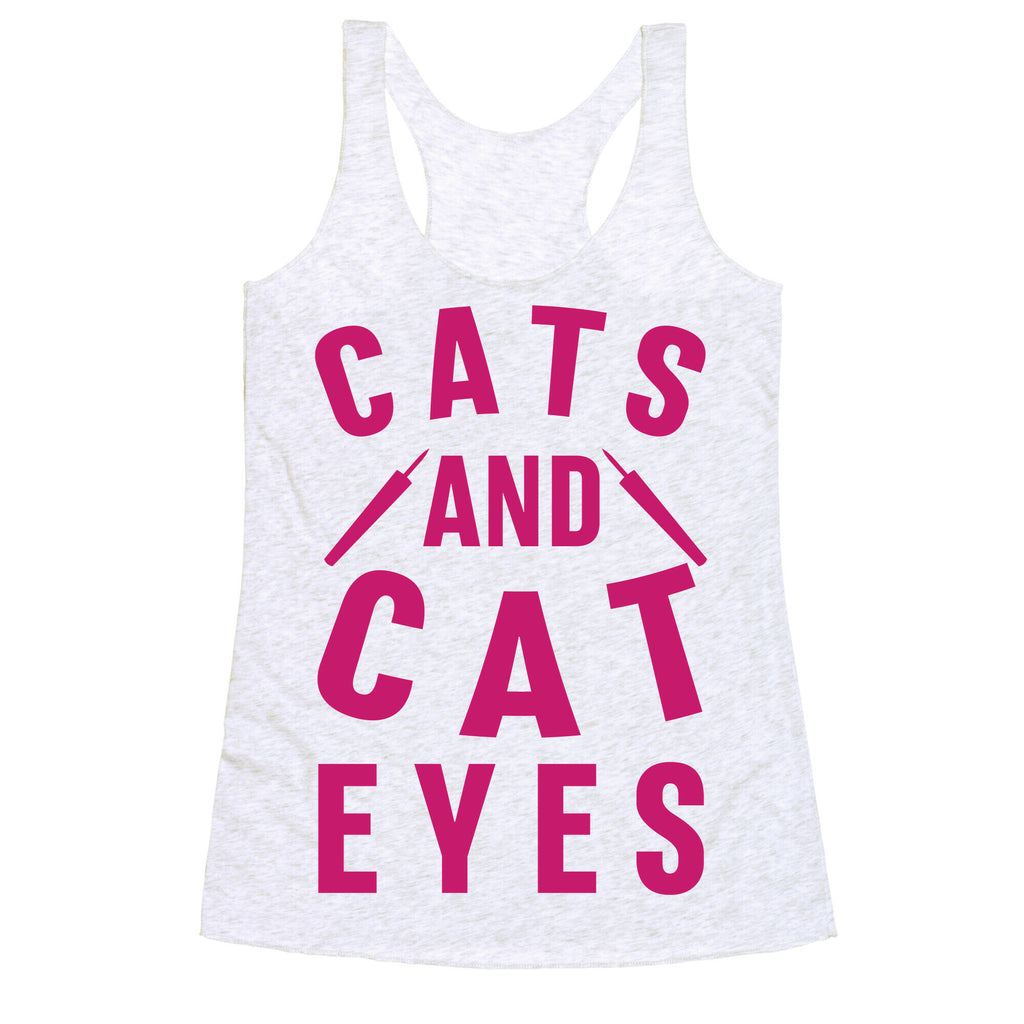 Cats and Cat Eyes Racerback Tank