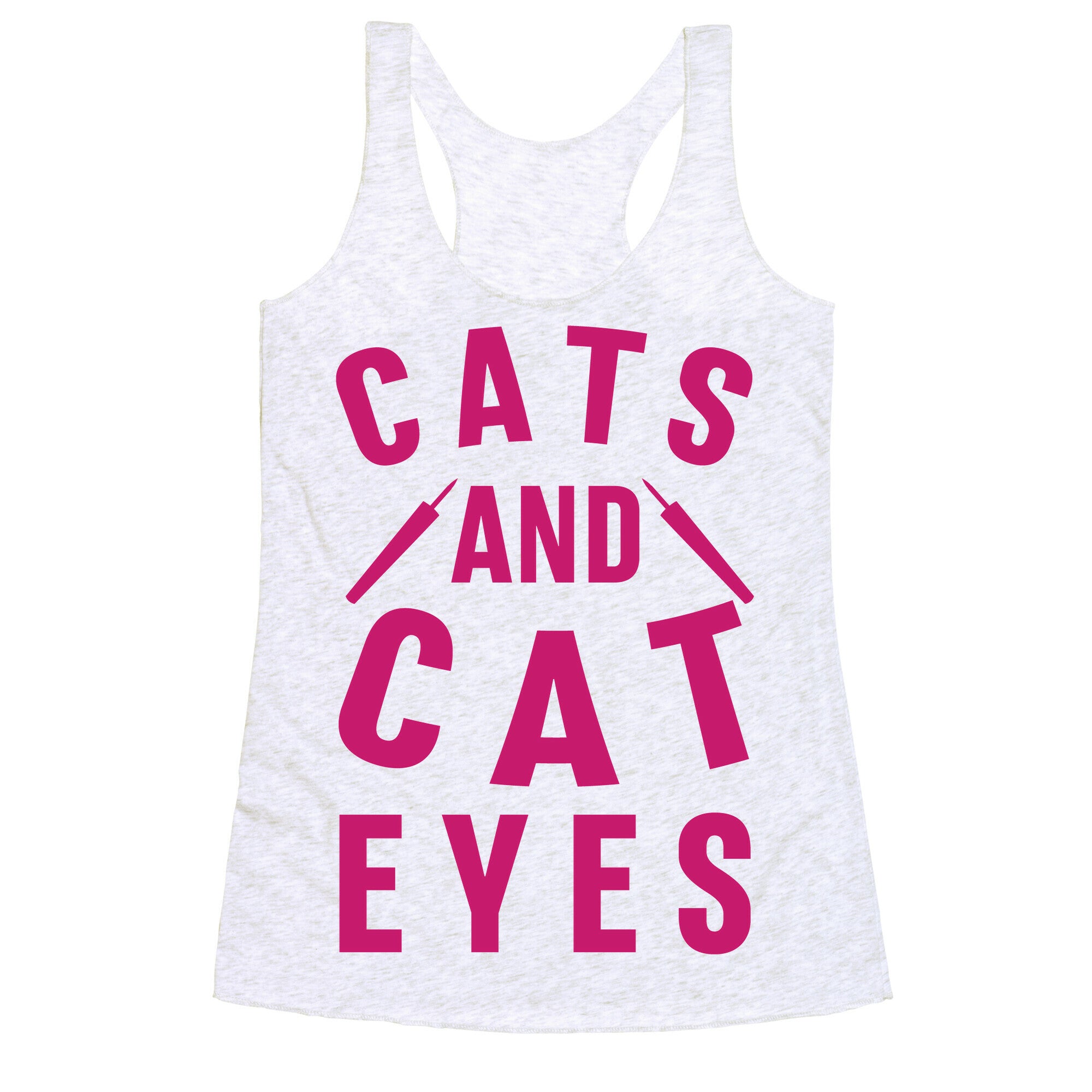 Cats and Cat Eyes Racerback Tank