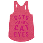 Cats and Cat Eyes Racerback Tank