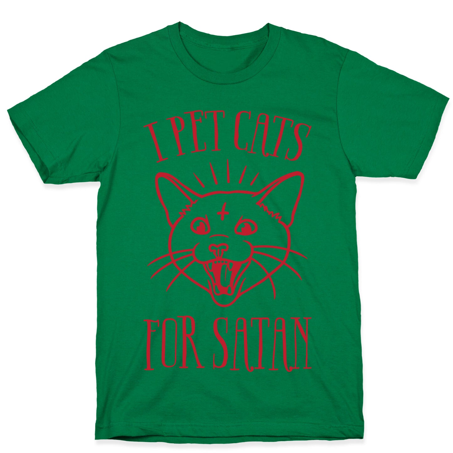 I Pet Cats For Satan T-Shirt