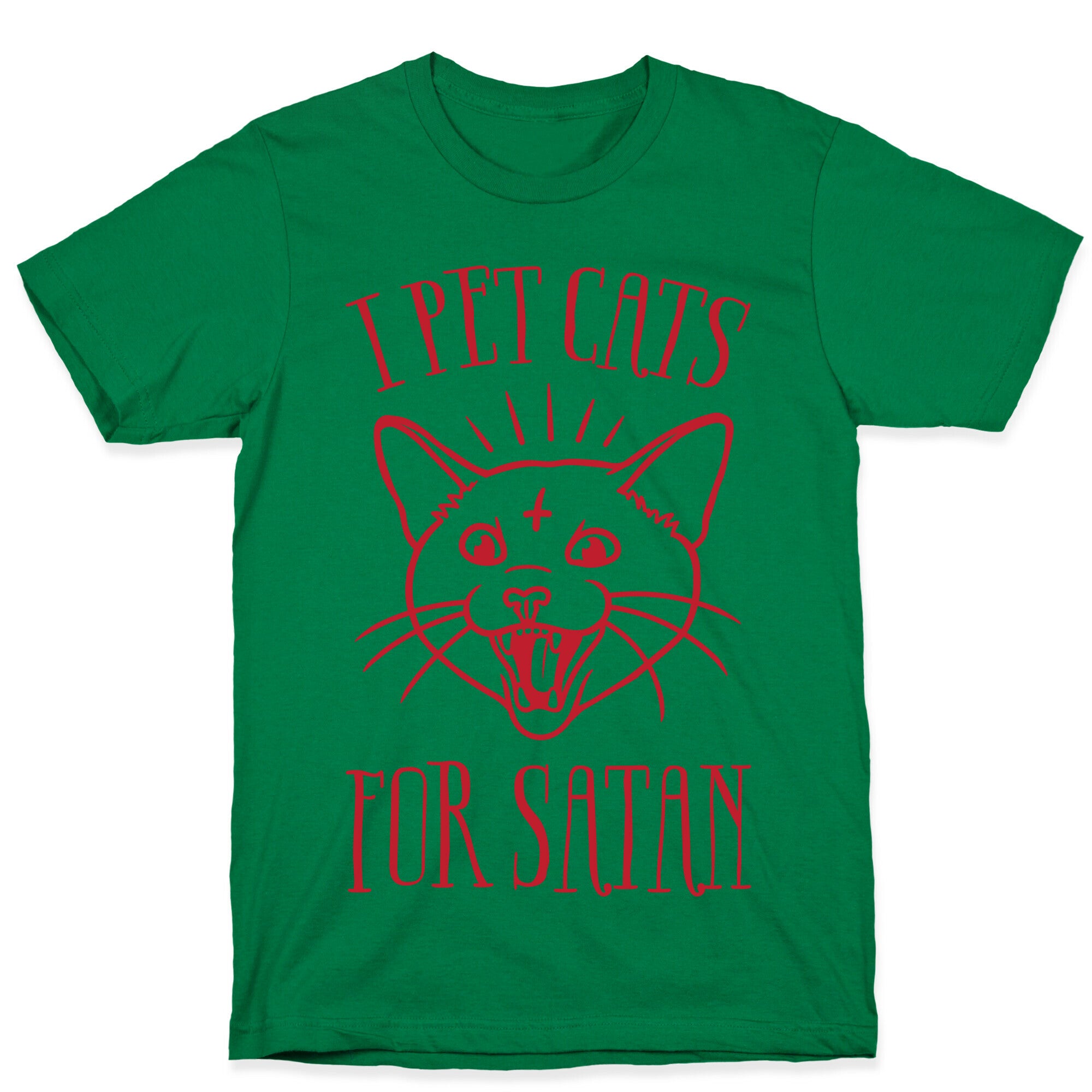I Pet Cats For Satan T-Shirt