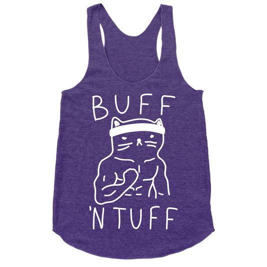 Buff 'N Tuff Cat Racerback Tank