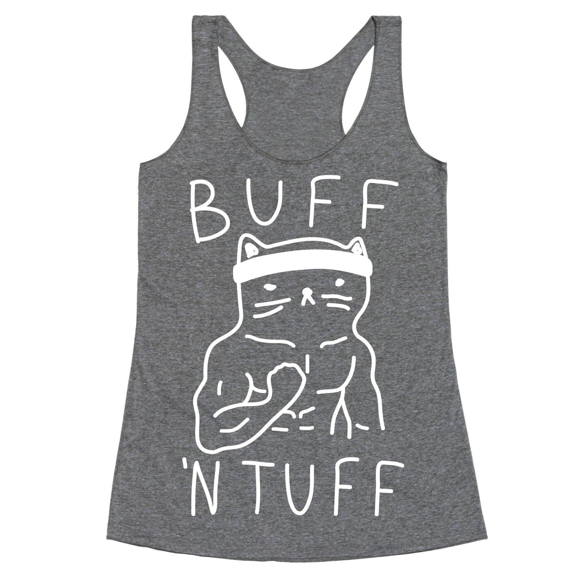 Buff 'N Tuff Cat Racerback Tank
