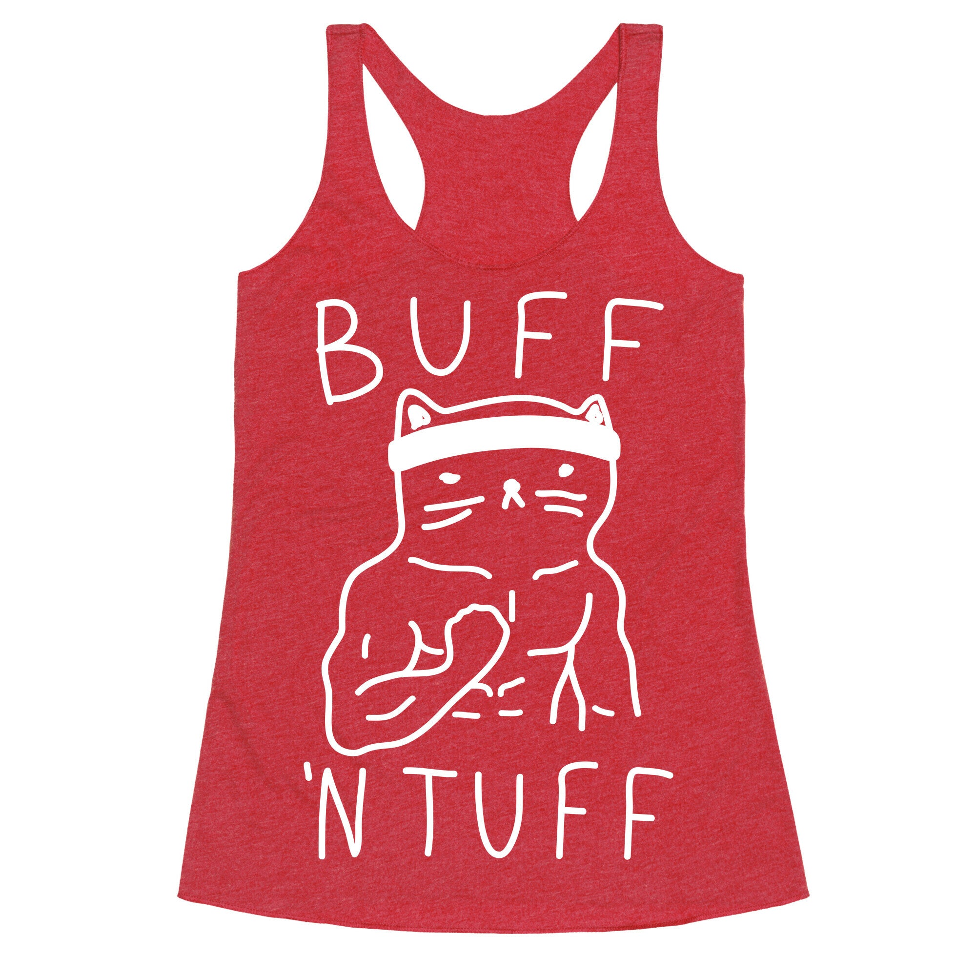 Buff 'N Tuff Cat Racerback Tank