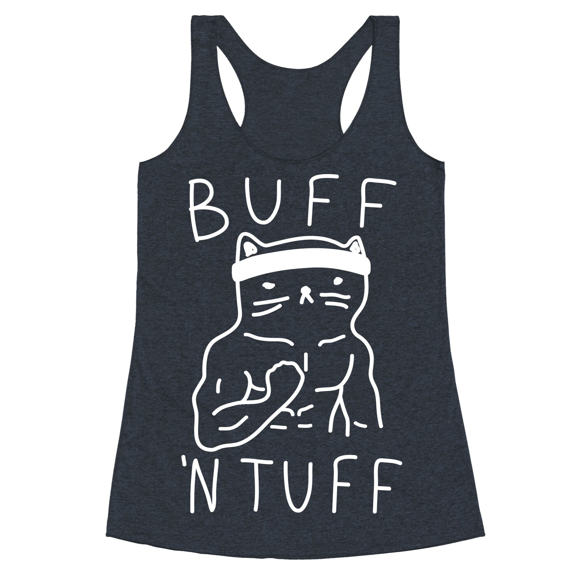 Buff 'N Tuff Cat Racerback Tank