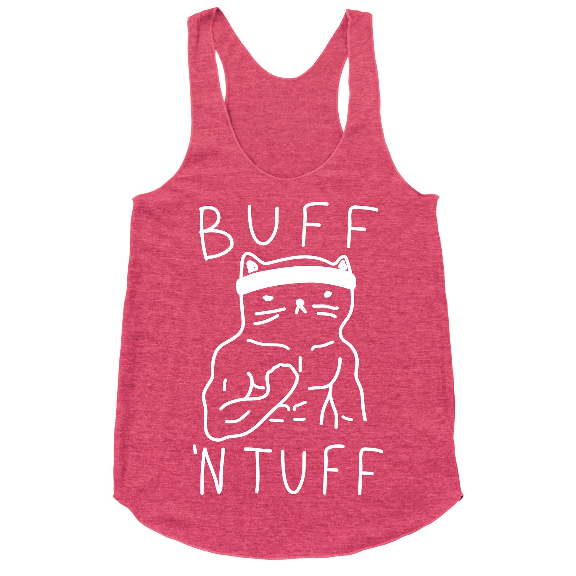 Buff 'N Tuff Cat Racerback Tank